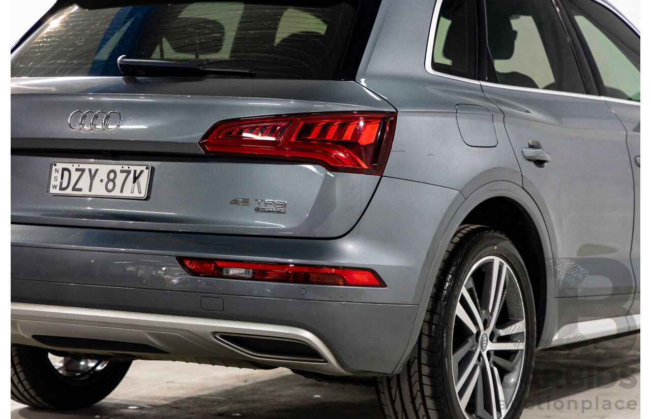 01/2019 Audi Q5 2.0 45 TFSI Quattro Sport (AWD) FY MY18 4d Wagon Monsoon Grey Metallic Turbo 2.0L