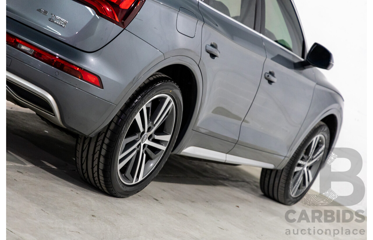 01/2019 Audi Q5 2.0 45 TFSI Quattro Sport (AWD) FY MY18 4d Wagon Monsoon Grey Metallic Turbo 2.0L