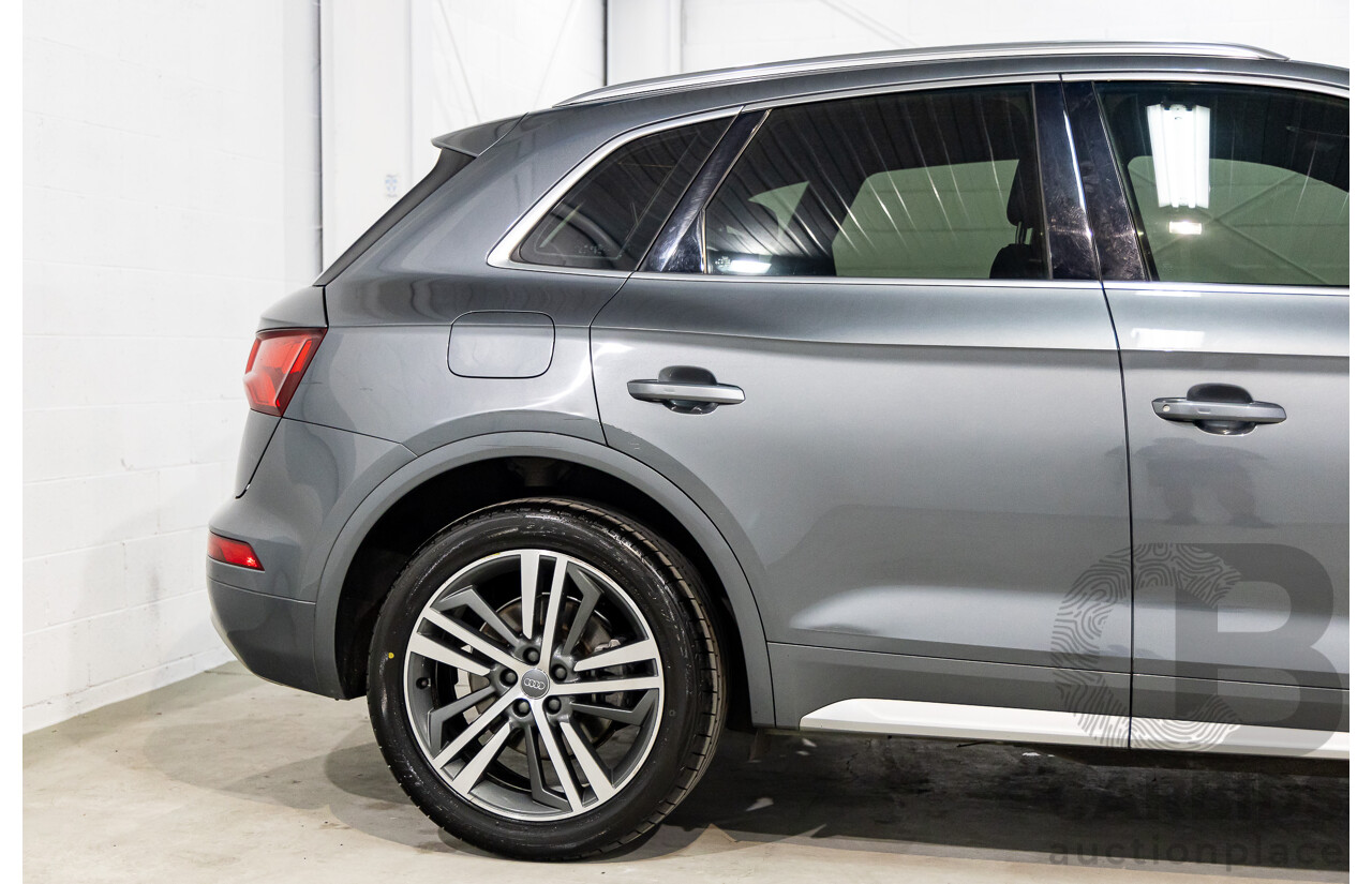 01/2019 Audi Q5 2.0 45 TFSI Quattro Sport (AWD) FY MY18 4d Wagon Monsoon Grey Metallic Turbo 2.0L