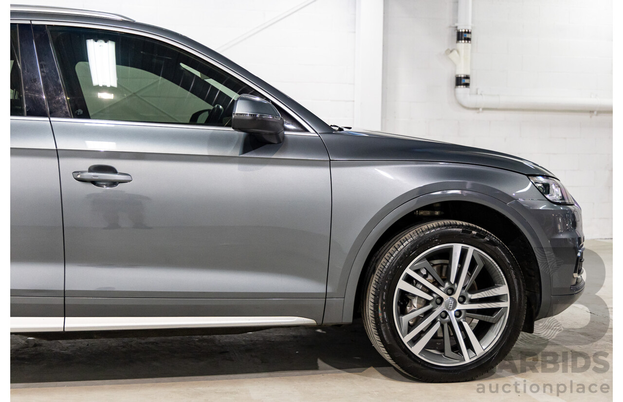 01/2019 Audi Q5 2.0 45 TFSI Quattro Sport (AWD) FY MY18 4d Wagon Monsoon Grey Metallic Turbo 2.0L