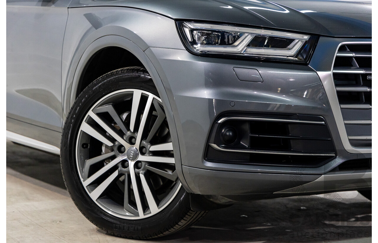 01/2019 Audi Q5 2.0 45 TFSI Quattro Sport (AWD) FY MY18 4d Wagon Monsoon Grey Metallic Turbo 2.0L