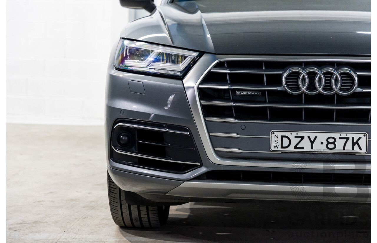 01/2019 Audi Q5 2.0 45 TFSI Quattro Sport (AWD) FY MY18 4d Wagon Monsoon Grey Metallic Turbo 2.0L