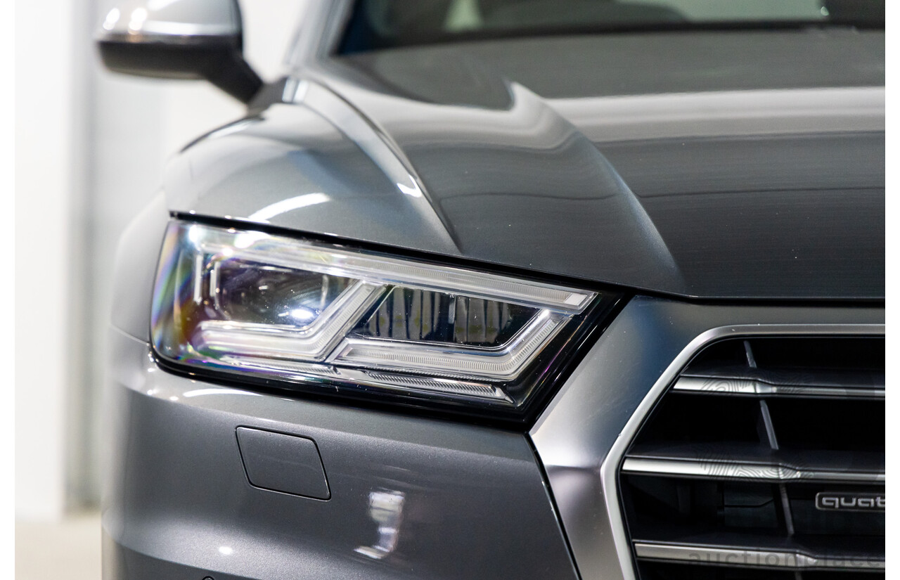 01/2019 Audi Q5 2.0 45 TFSI Quattro Sport (AWD) FY MY18 4d Wagon Monsoon Grey Metallic Turbo 2.0L