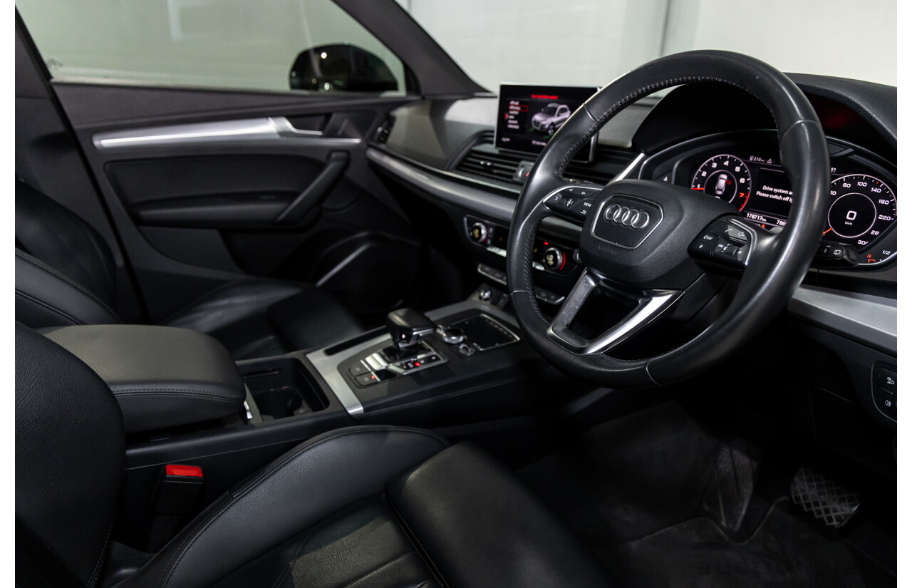 01/2019 Audi Q5 2.0 45 TFSI Quattro Sport (AWD) FY MY18 4d Wagon Monsoon Grey Metallic Turbo 2.0L