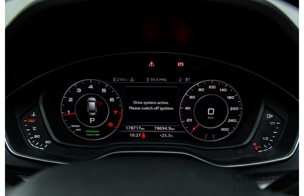 01/2019 Audi Q5 2.0 45 TFSI Quattro Sport (AWD) FY MY18 4d Wagon Monsoon Grey Metallic Turbo 2.0L