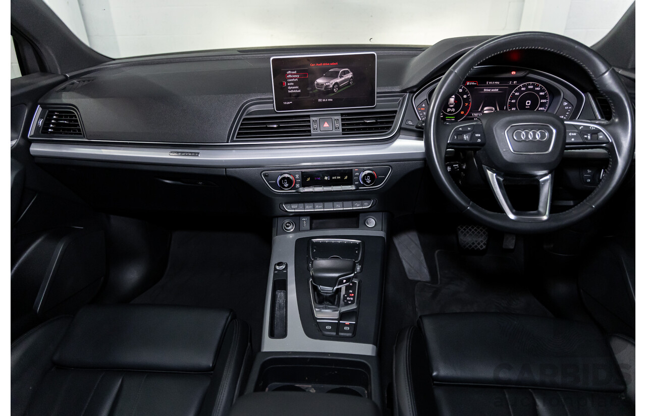 01/2019 Audi Q5 2.0 45 TFSI Quattro Sport (AWD) FY MY18 4d Wagon Monsoon Grey Metallic Turbo 2.0L