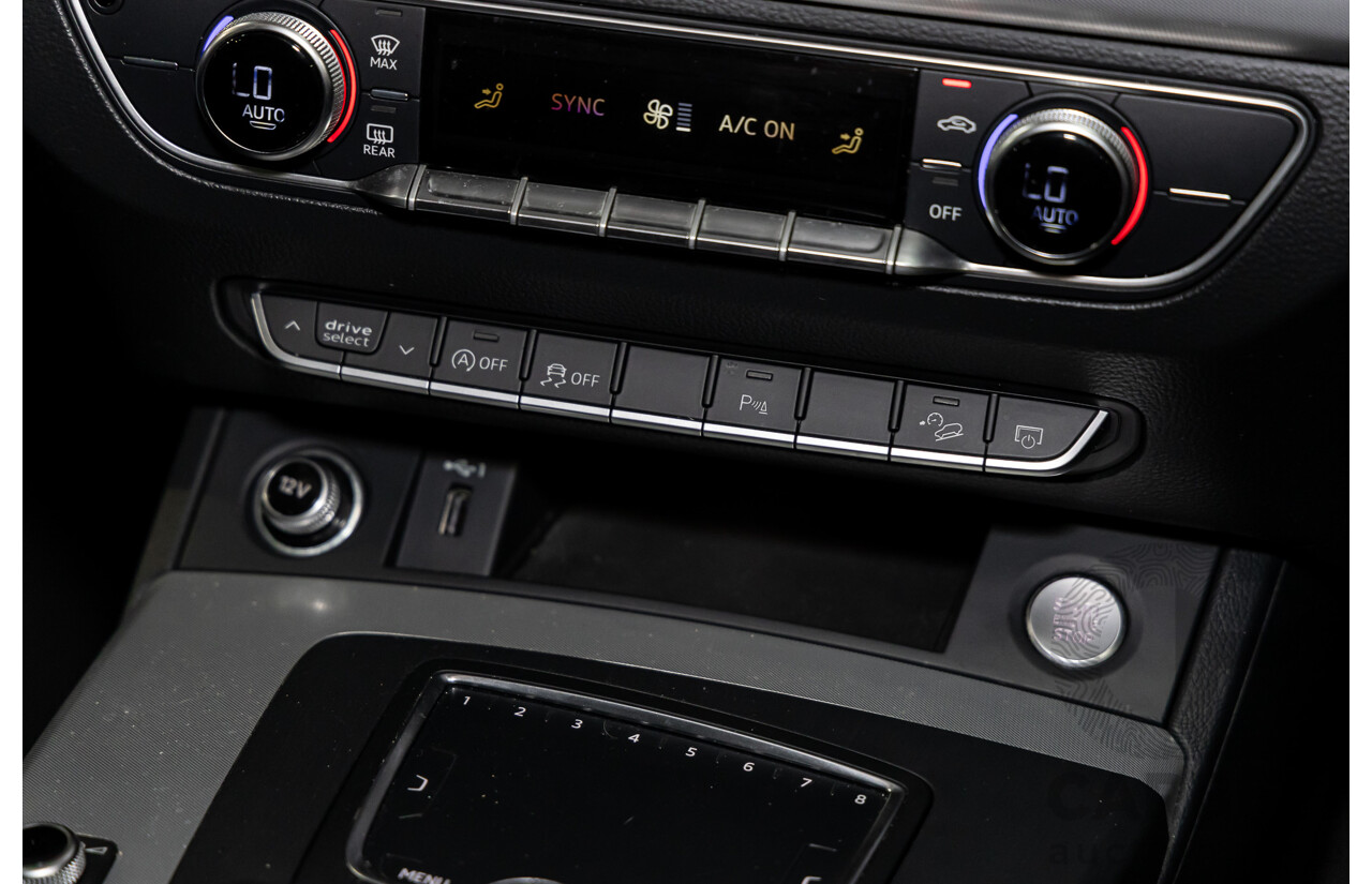 01/2019 Audi Q5 2.0 45 TFSI Quattro Sport (AWD) FY MY18 4d Wagon Monsoon Grey Metallic Turbo 2.0L