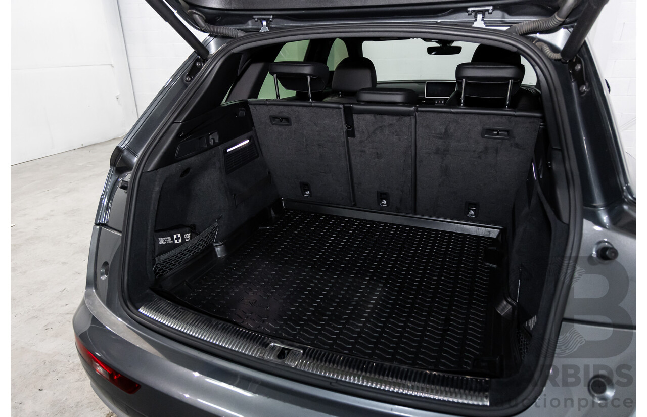 01/2019 Audi Q5 2.0 45 TFSI Quattro Sport (AWD) FY MY18 4d Wagon Monsoon Grey Metallic Turbo 2.0L