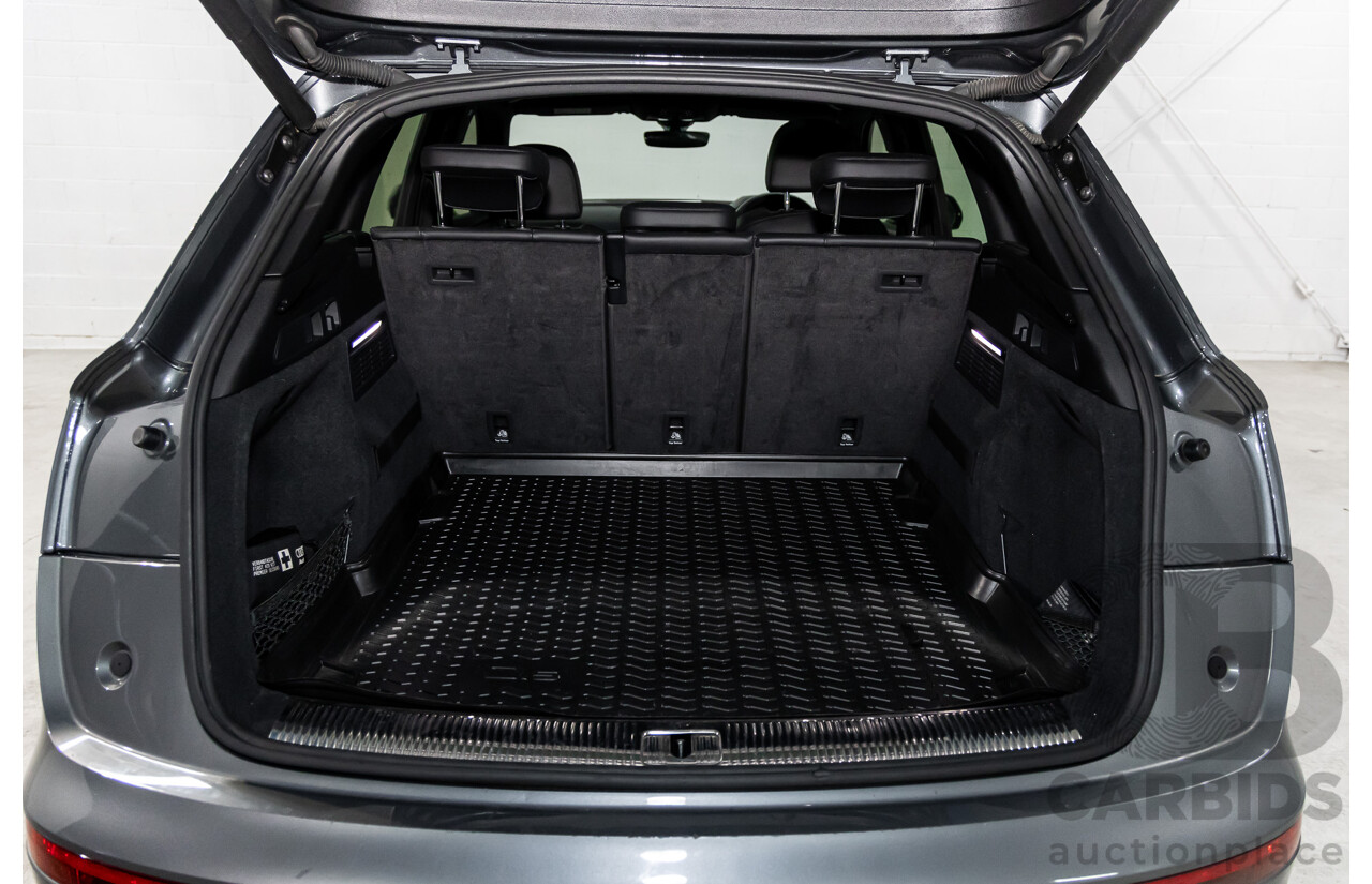 01/2019 Audi Q5 2.0 45 TFSI Quattro Sport (AWD) FY MY18 4d Wagon Monsoon Grey Metallic Turbo 2.0L