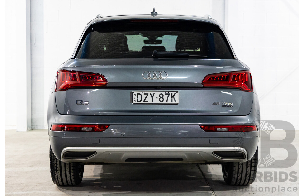 01/2019 Audi Q5 2.0 45 TFSI Quattro Sport (AWD) FY MY18 4d Wagon Monsoon Grey Metallic Turbo 2.0L