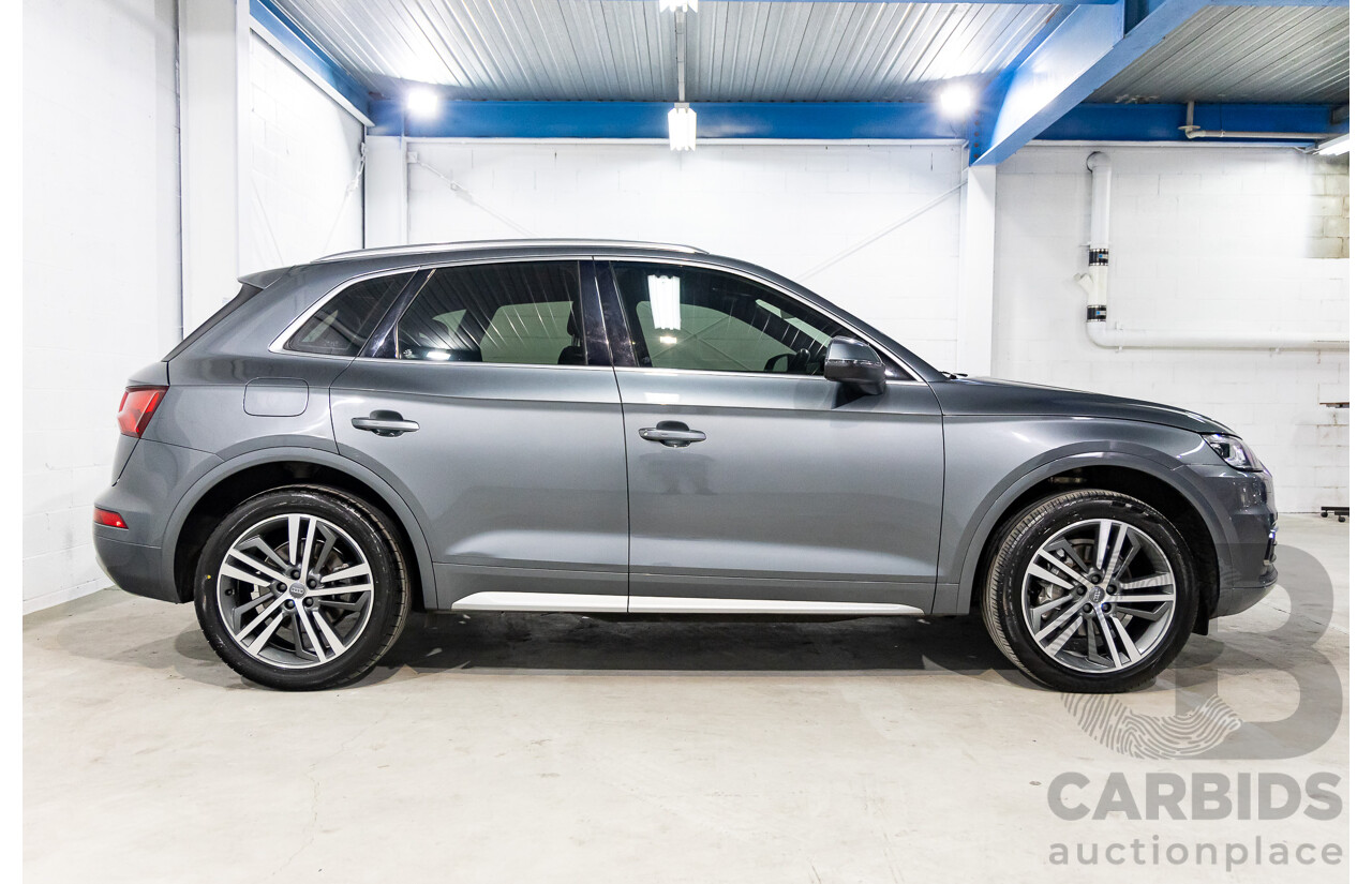 01/2019 Audi Q5 2.0 45 TFSI Quattro Sport (AWD) FY MY18 4d Wagon Monsoon Grey Metallic Turbo 2.0L