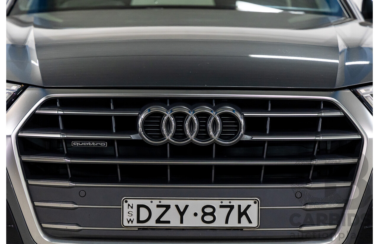 01/2019 Audi Q5 2.0 45 TFSI Quattro Sport (AWD) FY MY18 4d Wagon Monsoon Grey Metallic Turbo 2.0L