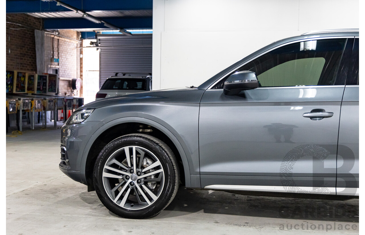 01/2019 Audi Q5 2.0 45 TFSI Quattro Sport (AWD) FY MY18 4d Wagon Monsoon Grey Metallic Turbo 2.0L