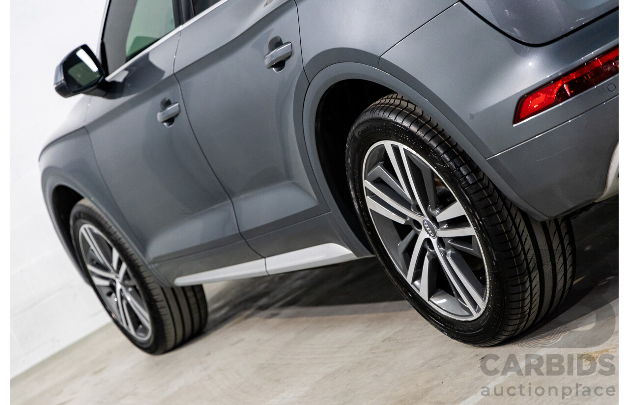 01/2019 Audi Q5 2.0 45 TFSI Quattro Sport (AWD) FY MY18 4d Wagon Monsoon Grey Metallic Turbo 2.0L