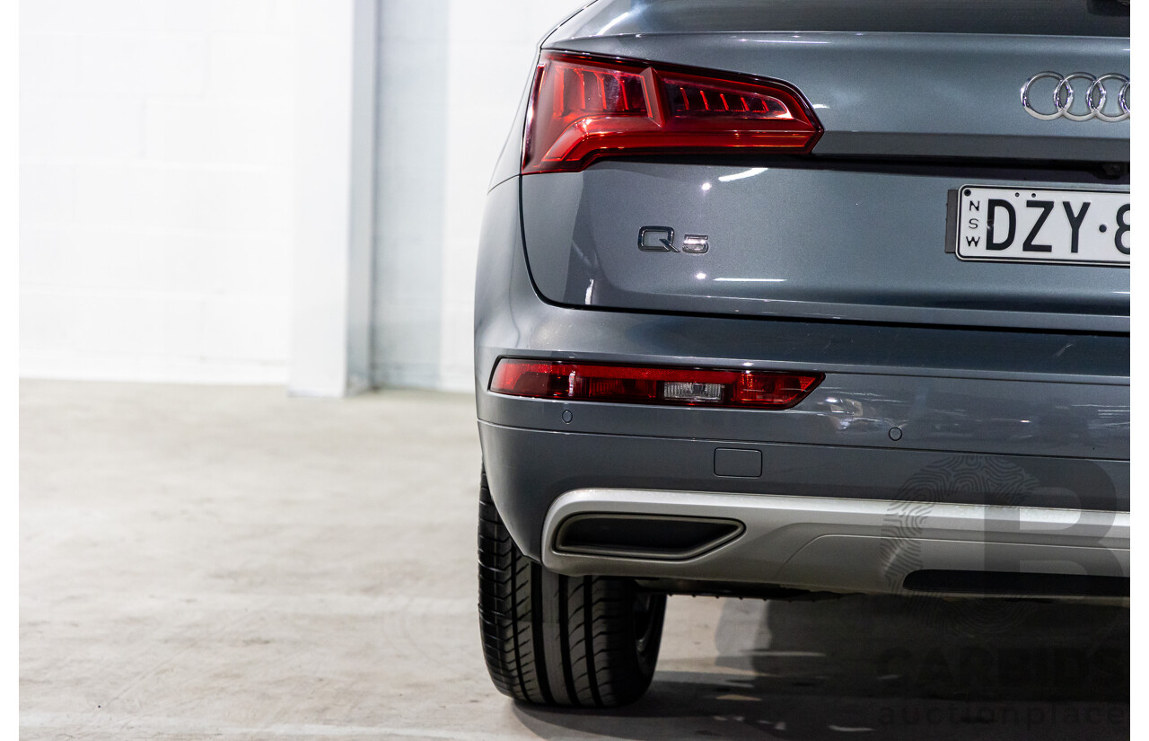 01/2019 Audi Q5 2.0 45 TFSI Quattro Sport (AWD) FY MY18 4d Wagon Monsoon Grey Metallic Turbo 2.0L