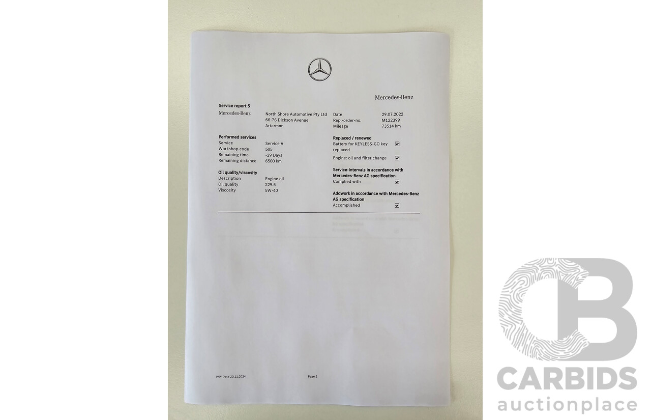 07/2017 Mercedes Benz C350e W205 MY18 4d Sedan Selenite Grey Metallic Turbo 2.0L / 60kw Hybrid