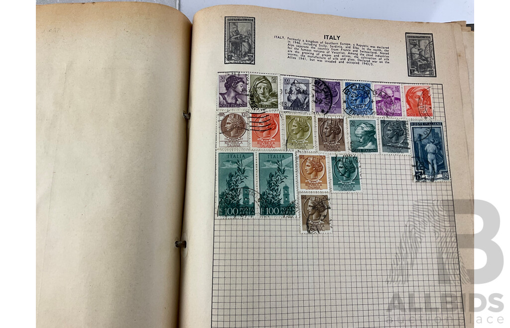 Collection of International Stamps Including Australian Predecimal, Royaume Du Laos, Phillipines, Canada and More