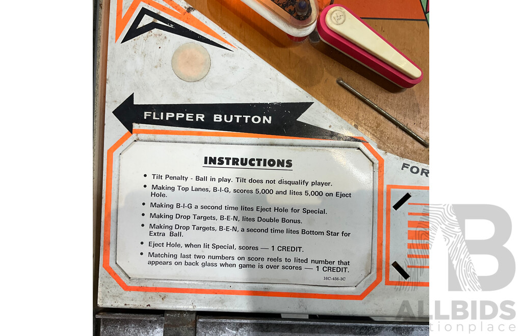 Big Ben by Williams Pinball Machine