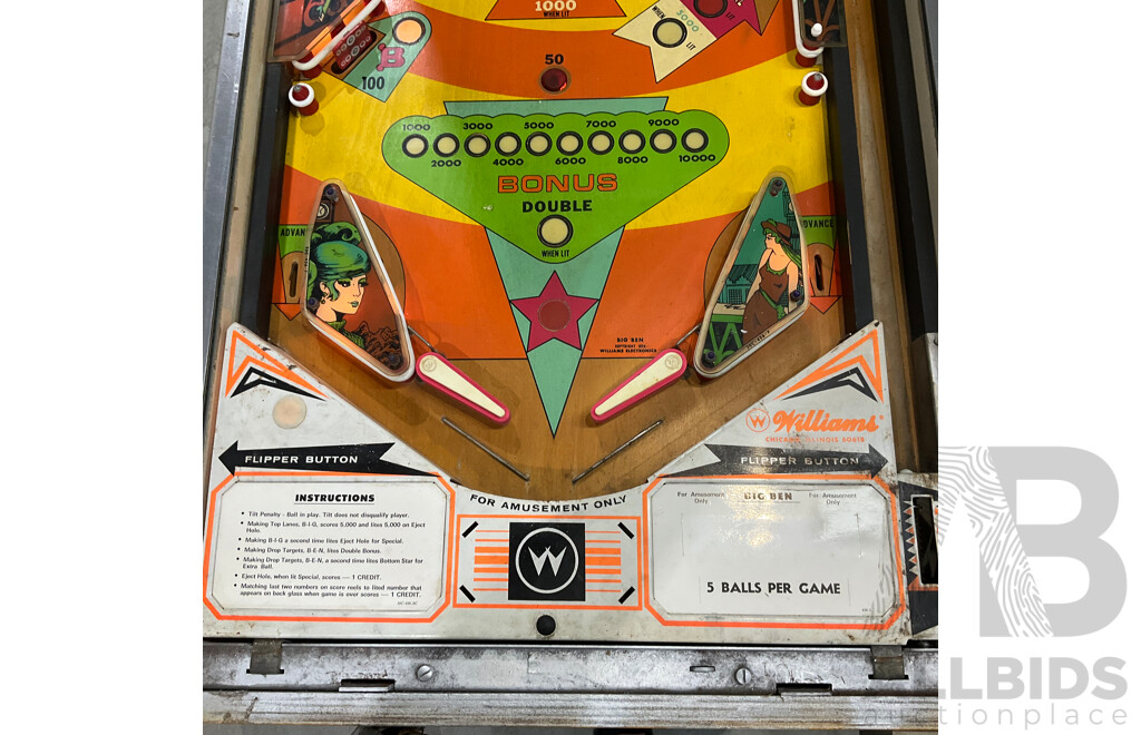 Big Ben by Williams Pinball Machine