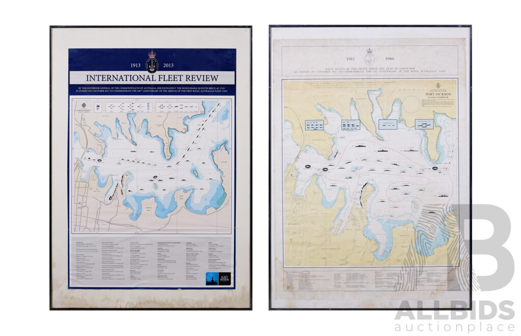 Pair of Framed Naval Prints