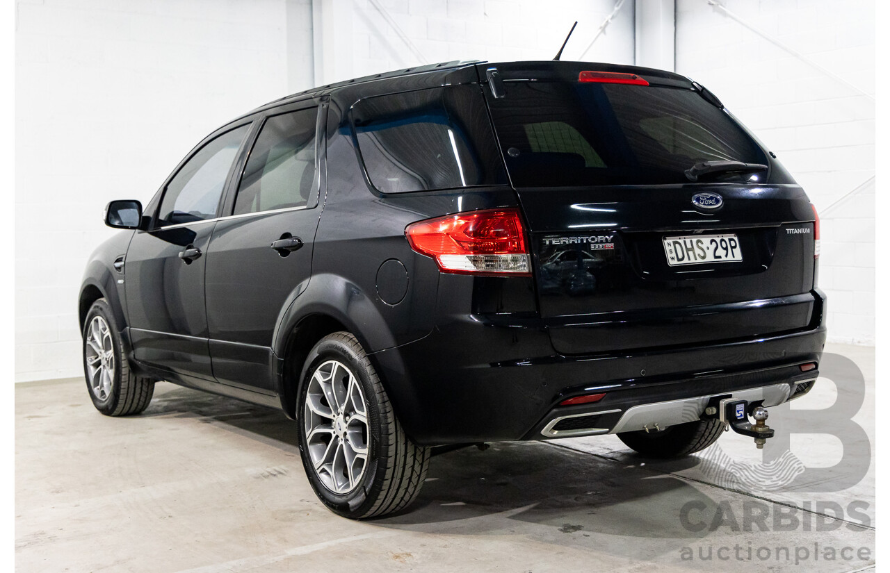 08/2011 Ford Territory Titanium (4x4) SZ 4d Wagon Silhouette Black Metallic Turbo Diesel 2.7L - 7 Seater