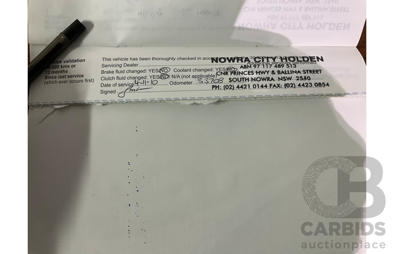8/2008 Holden Commodore (Dual Fuel) 60th Anniversary VE MY09.5 4d Sedan Heron White V6 3.6L