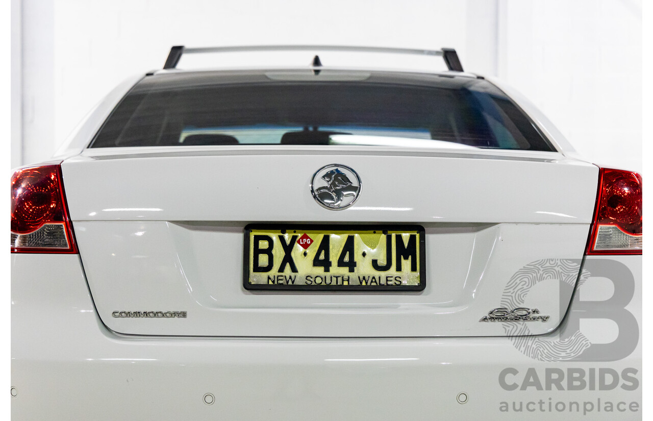 8/2008 Holden Commodore (Dual Fuel) 60th Anniversary VE MY09.5 4d Sedan Heron White V6 3.6L