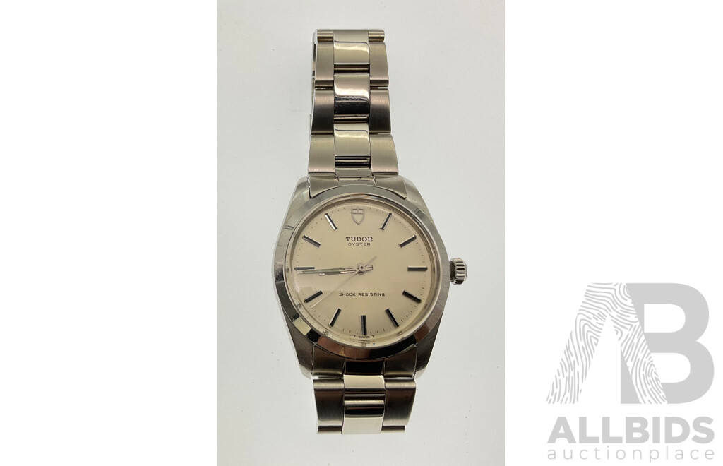 Boxed Tudor Rolex Oyster Case Wrist Watch, Swiss Movement