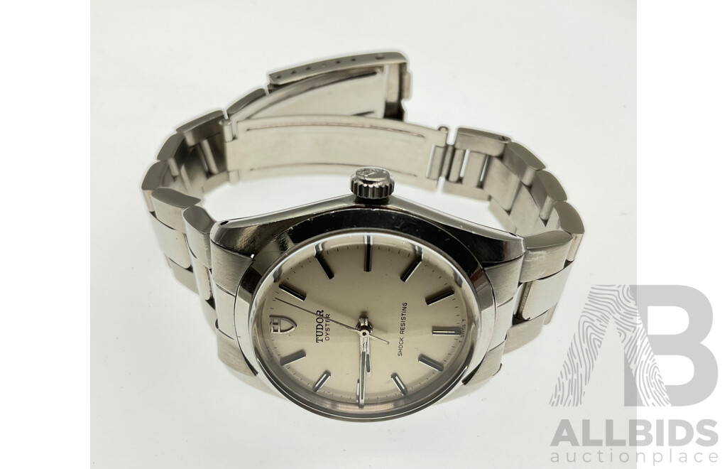 Boxed Tudor Rolex Oyster Case Wrist Watch, Swiss Movement