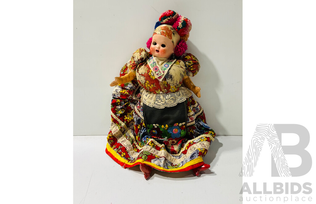 Vintage Hungarian Matyo Doll