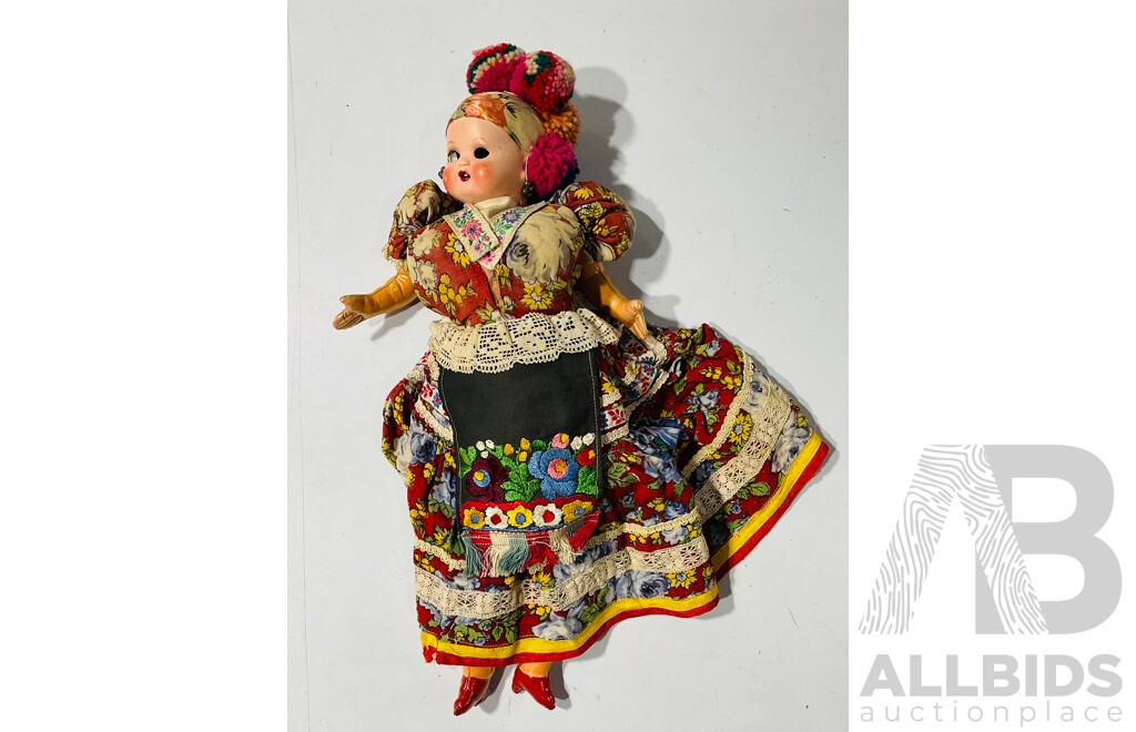 Vintage Hungarian Matyo Doll
