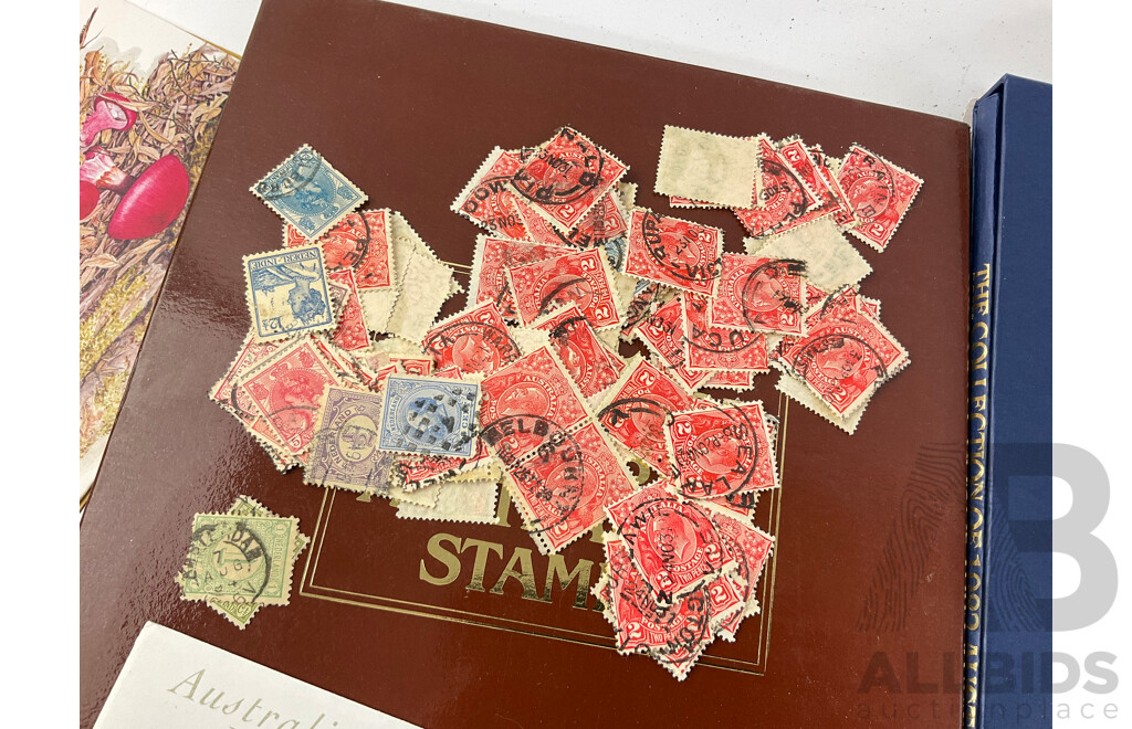 Collection of Australian Stamp Packs and First Day Covers, Mint and Cancelled Stamps Examples Spanning KGV Predecimal to 2000's, Australia Legends PNC, 1981, 1982 Annual Stamp Albums, Some International Examples