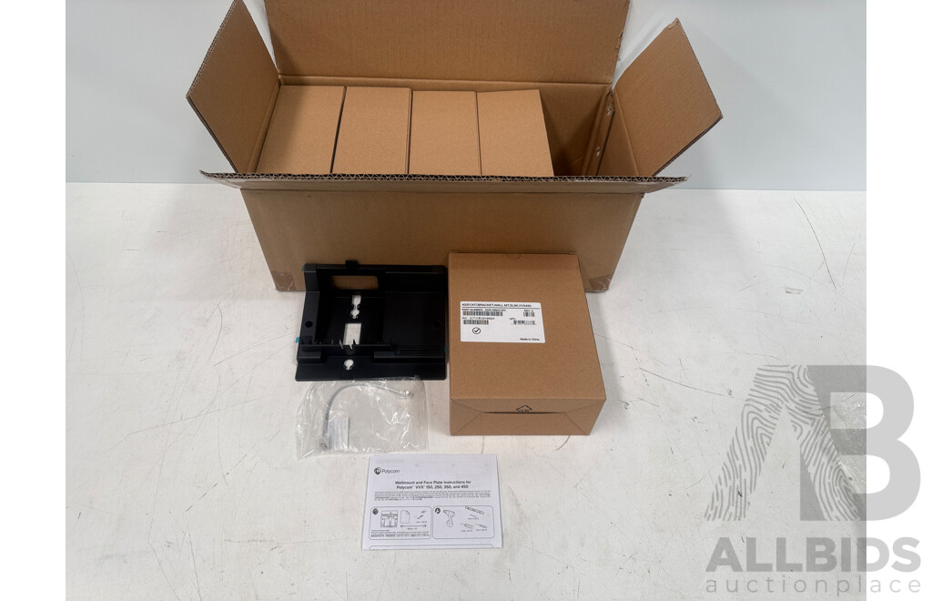 Polycom Wallmount and Face Plate - VVX 150 - 250 - 350 - 450