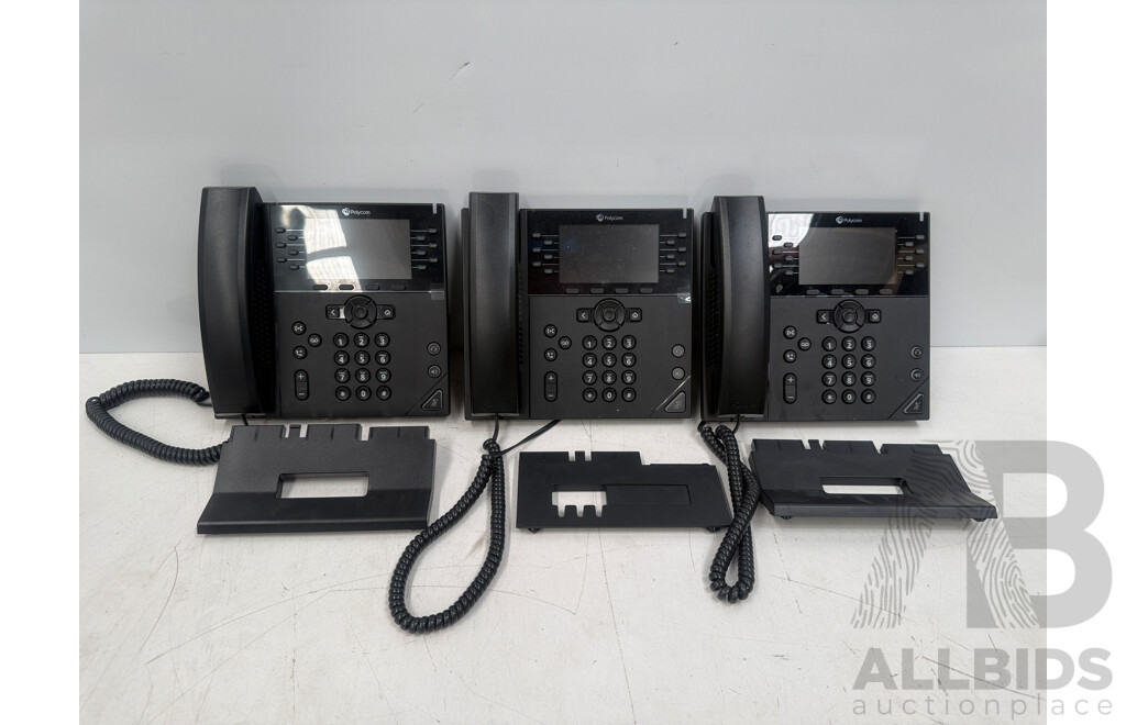 Pallet of 64 Boxes Containing Polycom VVX 450 Ip Phone