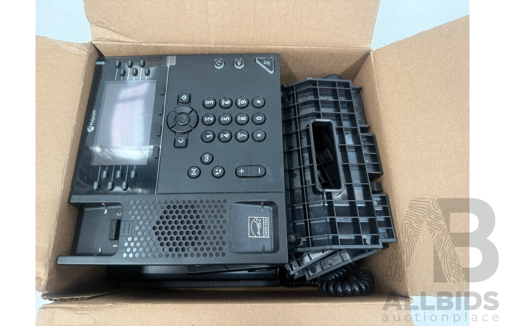 Pallet of 64 Boxes Containing Polycom VVX 450 Ip Phone
