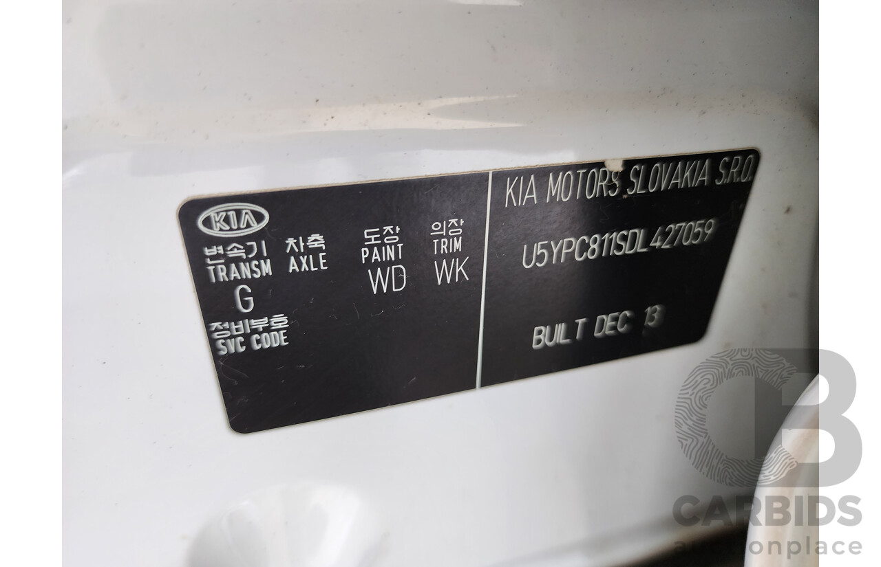 2/2014 Kia Sportage Platinum (awd) SL SERIES 2 MY14 4d Wagon White 2.0L