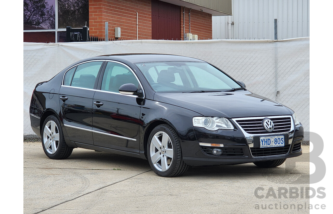 7/2010 Volkswagen Passat 125 TDI Highline 3C MY10 UPGRADE 4d Sedan Black 2.0L