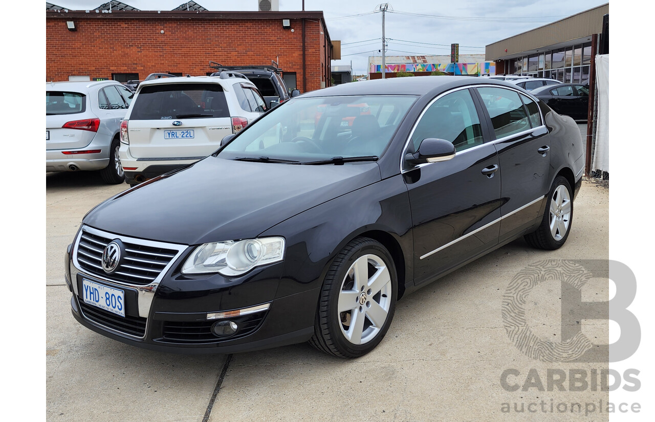 7/2010 Volkswagen Passat 125 TDI Highline 3C MY10 UPGRADE 4d Sedan Black 2.0L