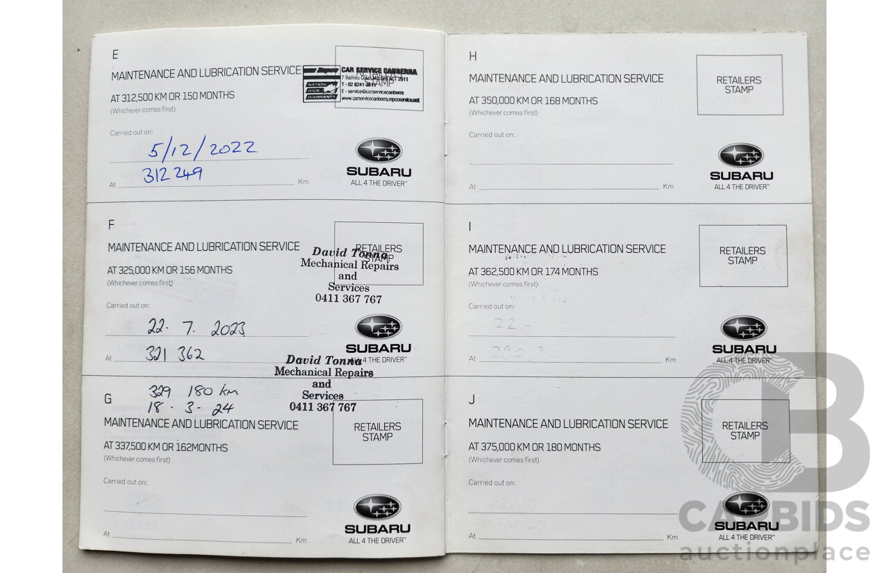 7/2011 Subaru Forester XT Premium MY11 4d Wagon White 2.5L