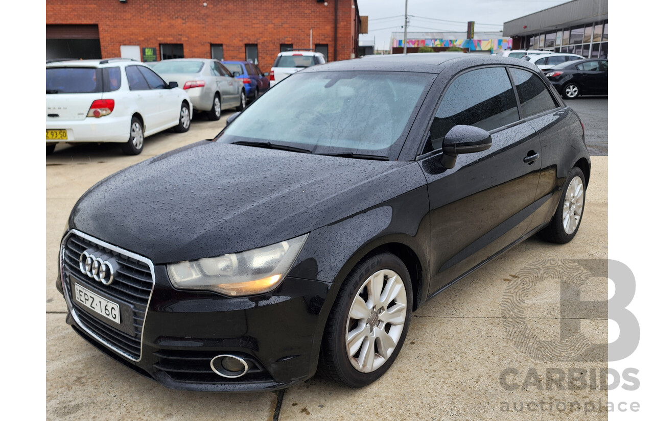 1/2012 Audi A1 1.4 TFSI Ambition 8X MY12 3d Hatchback Black 1.4L
