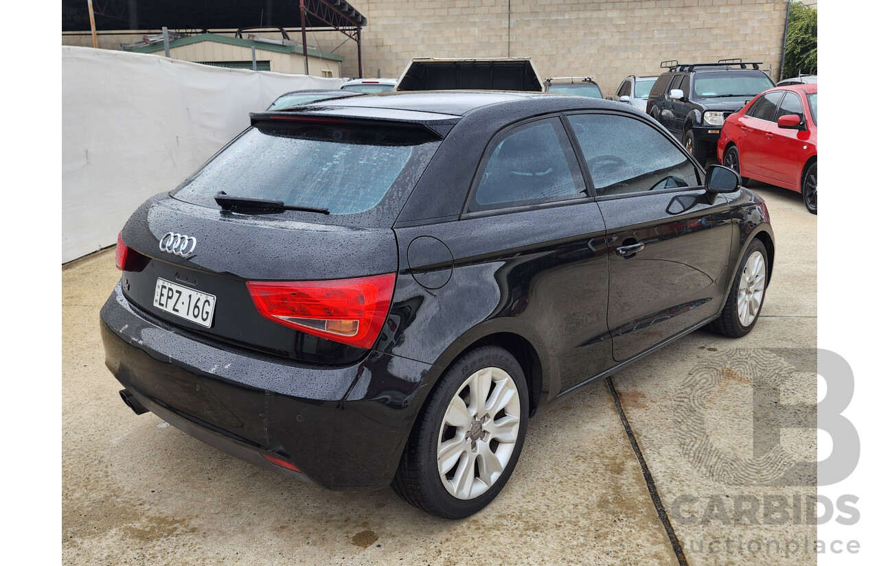 1/2012 Audi A1 1.4 TFSI Ambition 8X MY12 3d Hatchback Black 1.4L