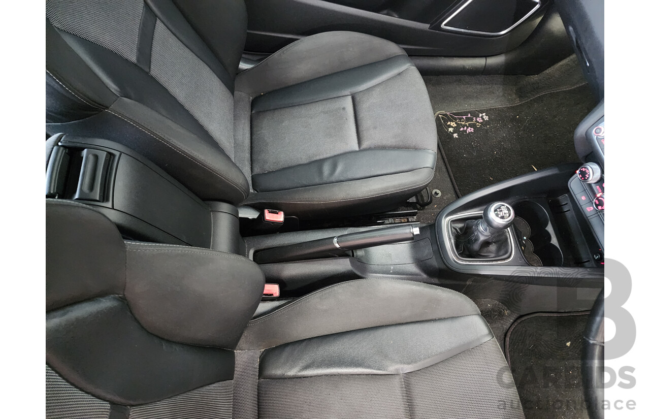 1/2012 Audi A1 1.4 TFSI Ambition 8X MY12 3d Hatchback Black 1.4L