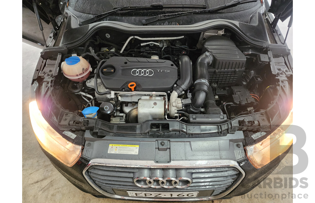 1/2012 Audi A1 1.4 TFSI Ambition 8X MY12 3d Hatchback Black 1.4L