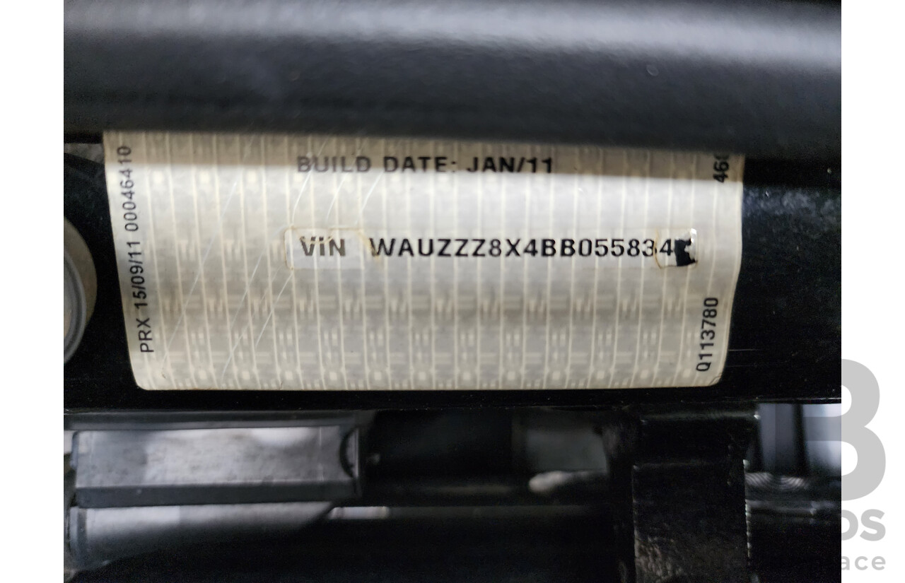 1/2012 Audi A1 1.4 TFSI Ambition 8X MY12 3d Hatchback Black 1.4L