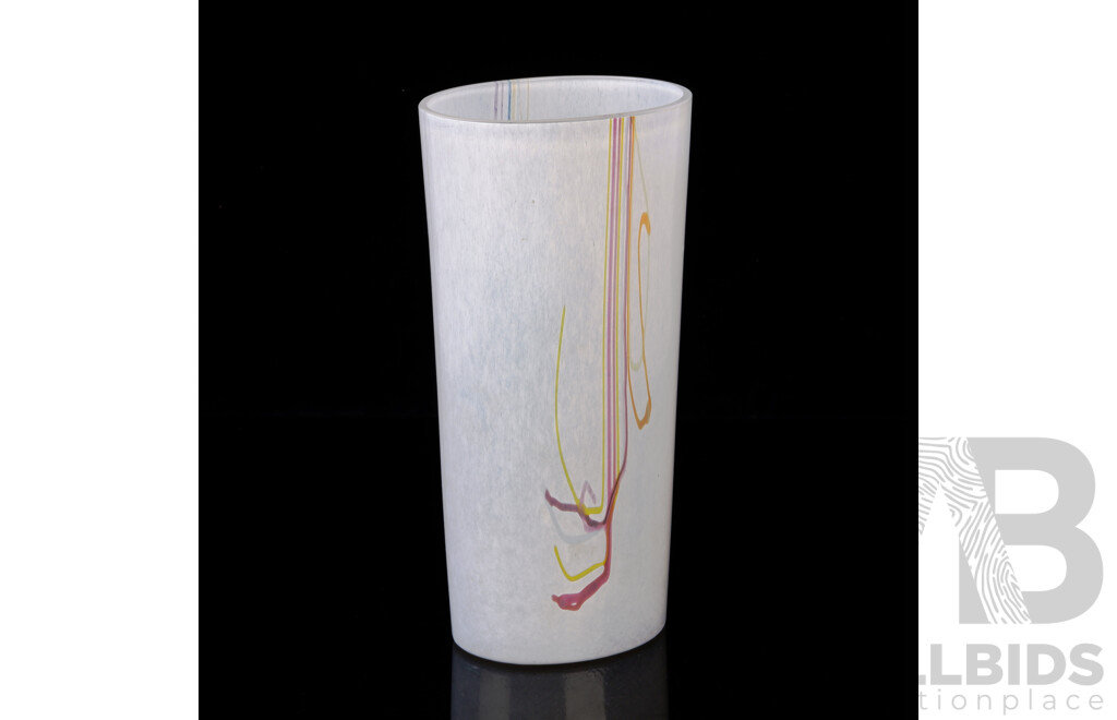 Mid Century Kosta Boda Rainbow Vase by Bertil Valien