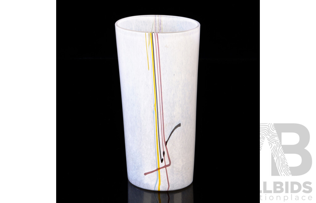 Mid Century Kosta Boda Rainbow Vase by Bertil Valien