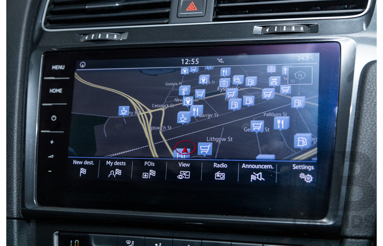 12/2017 Volkswagen Golf 110 TSI Comfortline Mk7.5 AU MY18 5d Hatchback Pure White Turbo 1.4L