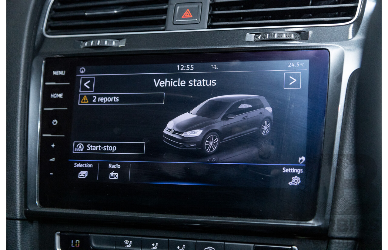 12/2017 Volkswagen Golf 110 TSI Comfortline Mk7.5 AU MY18 5d Hatchback Pure White Turbo 1.4L