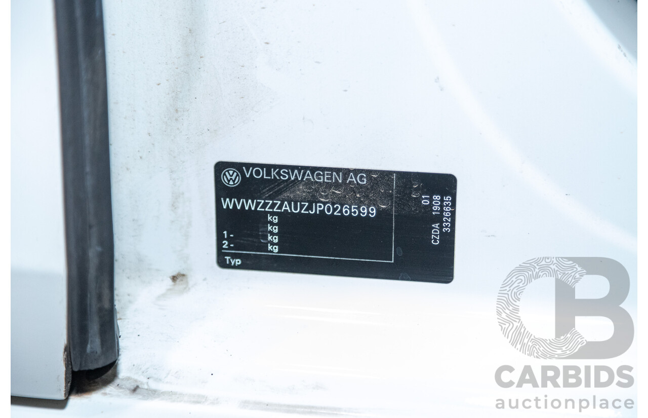 12/2017 Volkswagen Golf 110 TSI Comfortline Mk7.5 AU MY18 5d Hatchback Pure White Turbo 1.4L