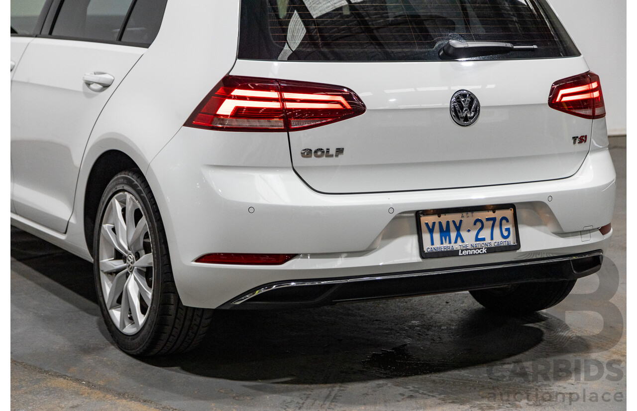 12/2017 Volkswagen Golf 110 TSI Comfortline Mk7.5 AU MY18 5d Hatchback Pure White Turbo 1.4L